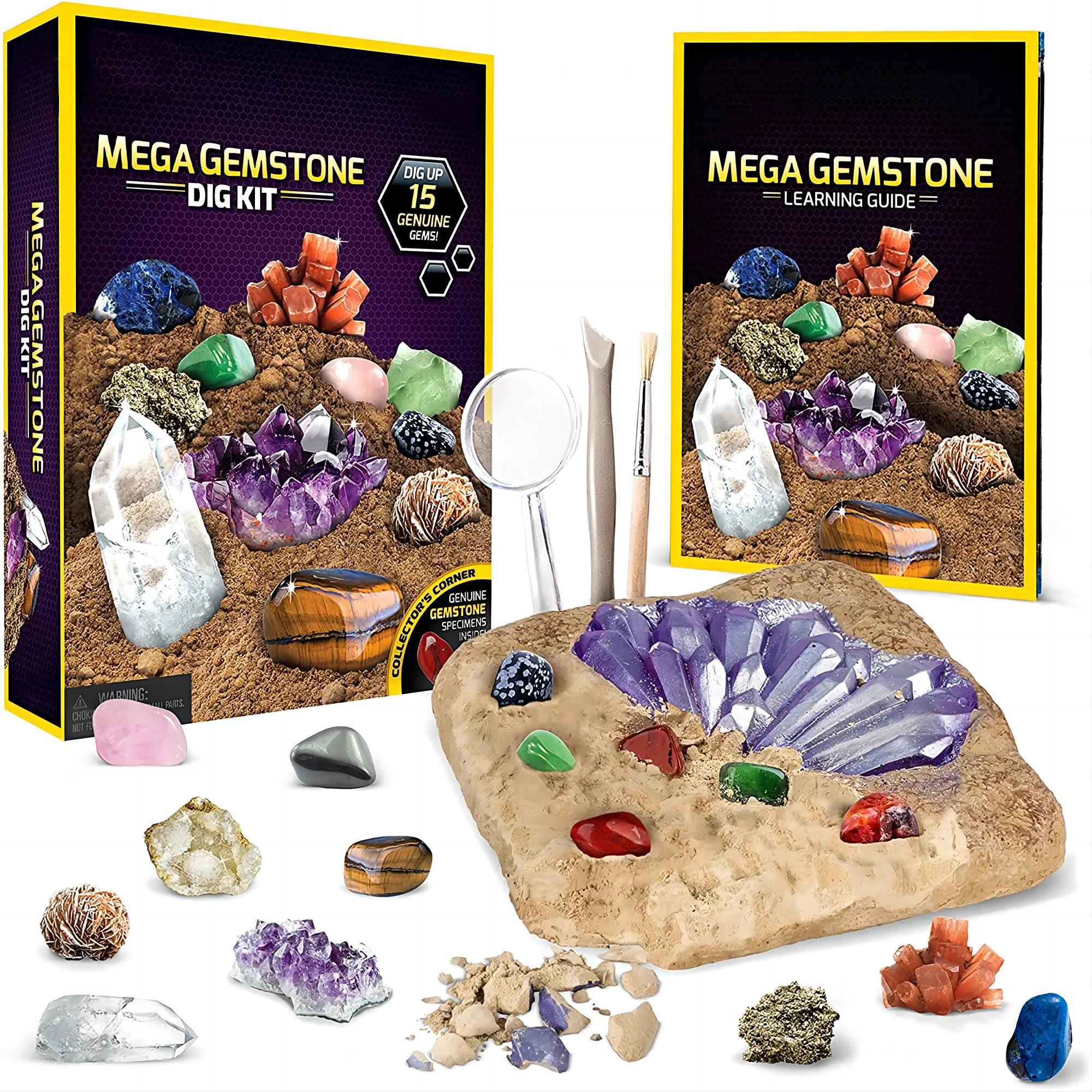 Soap Making Kit For Kids - STEM Mega Gemstone Dig Kit-dig and