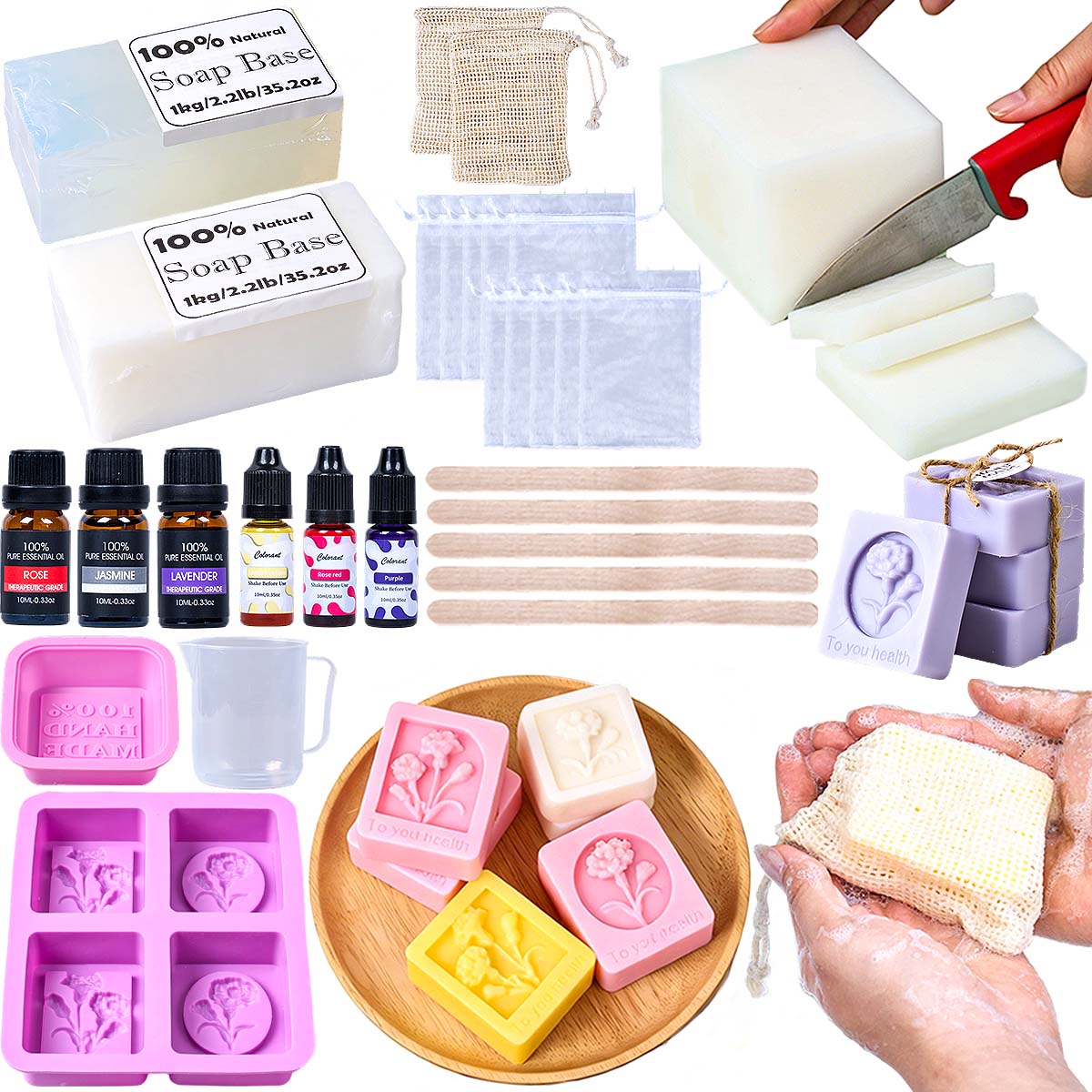 Soap Making Kit For Kids - DIY Handmade Soap Making Kit Full