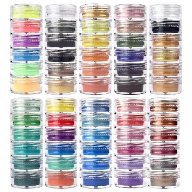 6 Colors/Set Mica Powder for E - Oxide Pigment Soap 评论和价格