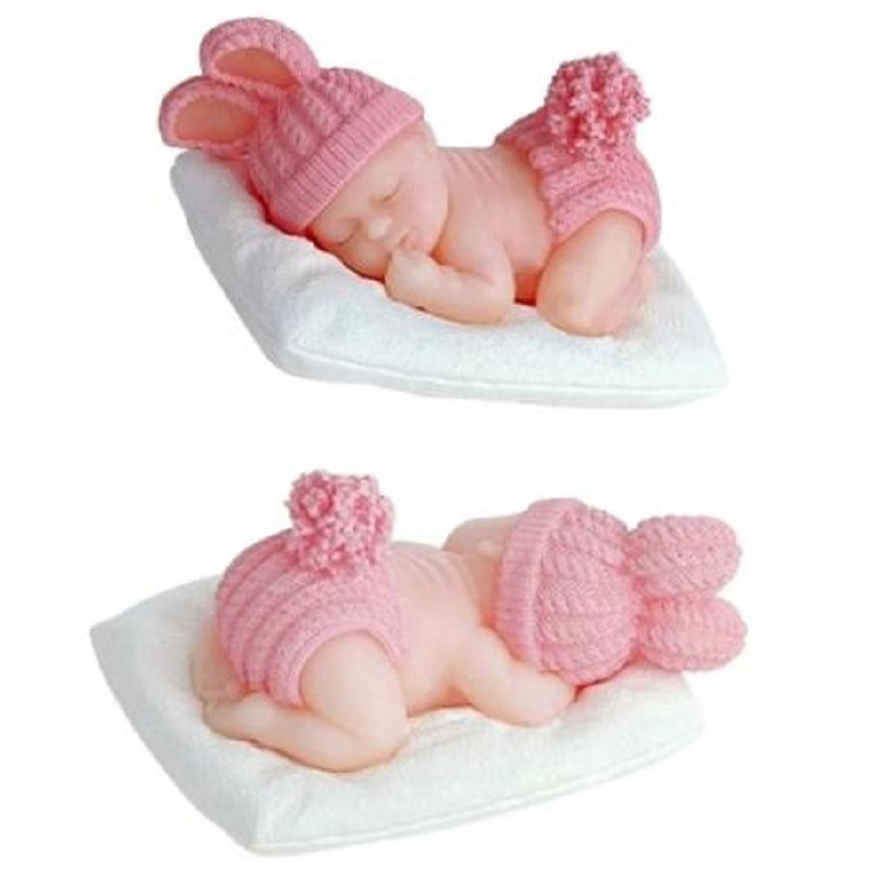 3D Sleep Baby Candle Silicone  - Soap Making Kit For Kids 评论和价格