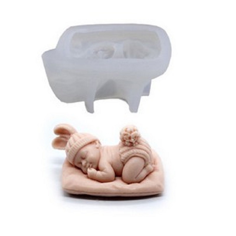 3D Sleep Baby Candle Silicone  - Soap Making Kit For Kids 评论和价格