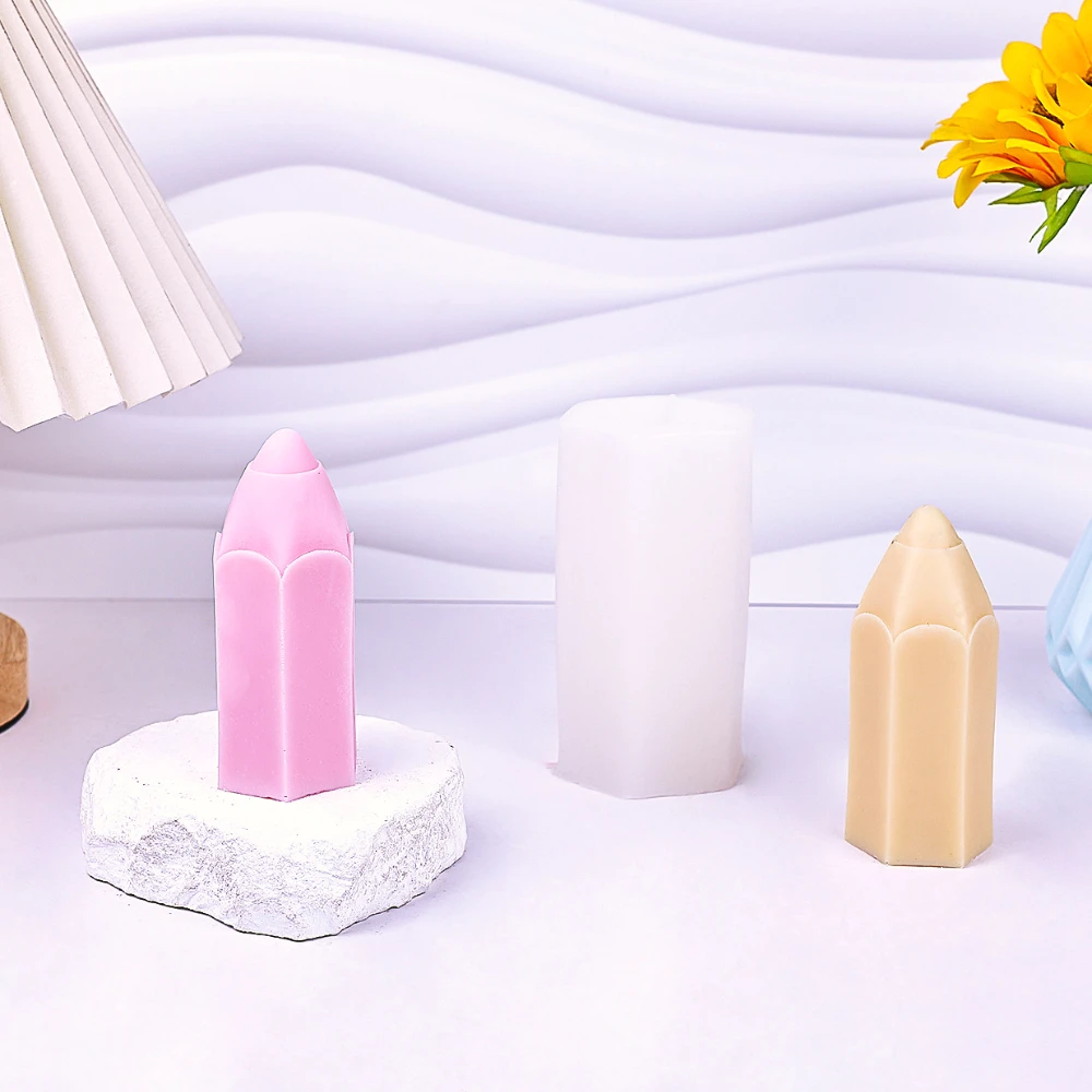 Pencil Shape Candle Silicone M - Soap Making In School 评论和价格
