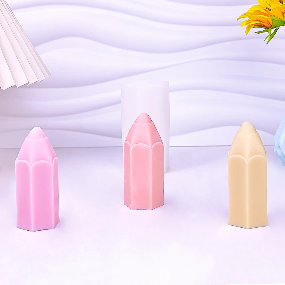 Pencil Shape Candle Silicone M - Soap Making In School 评论和价格