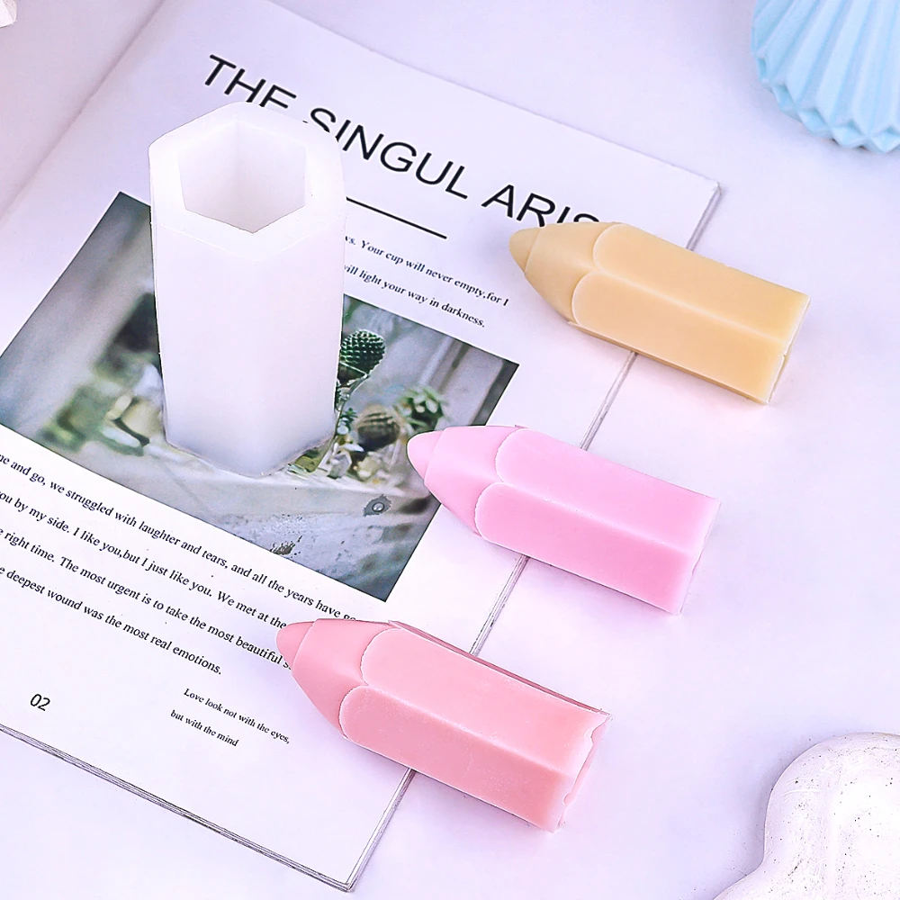 Pencil Shape Candle Silicone M - Soap Making In School 评论和价格