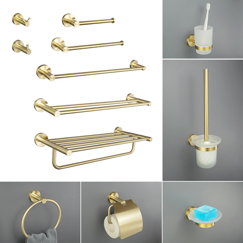 Brushed Gold Bathroom Accessor - Oxide Pigment Soap 评论和价格