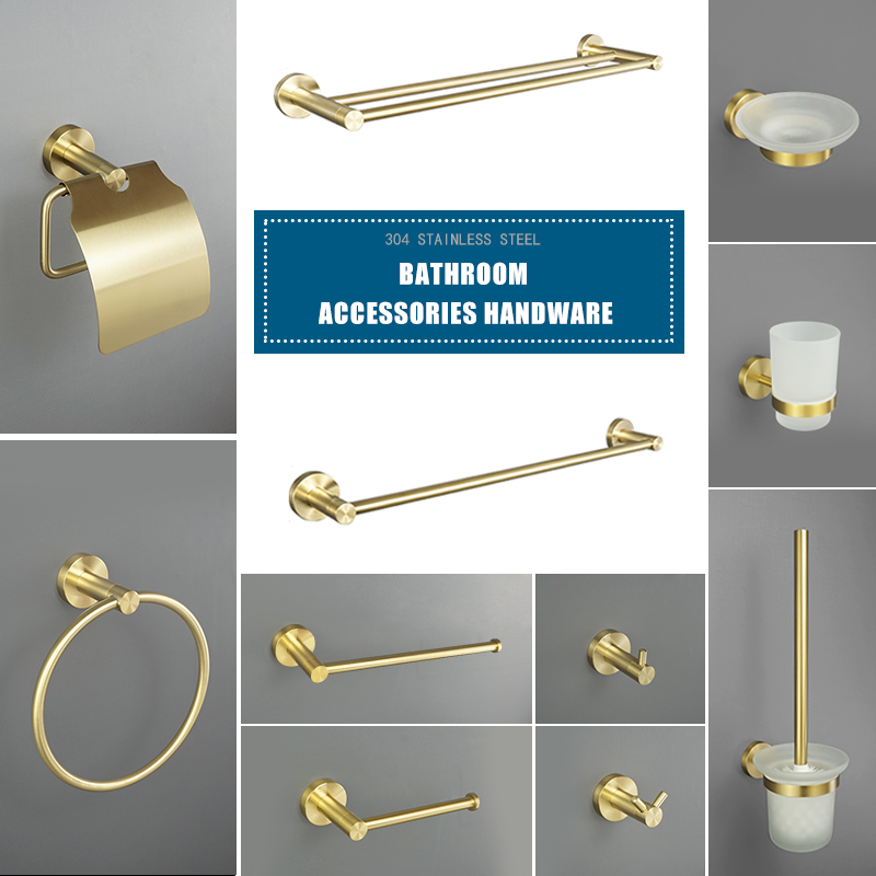 Brushed Gold Bathroom Accessor - Oxide Pigment Soap 评论和价格