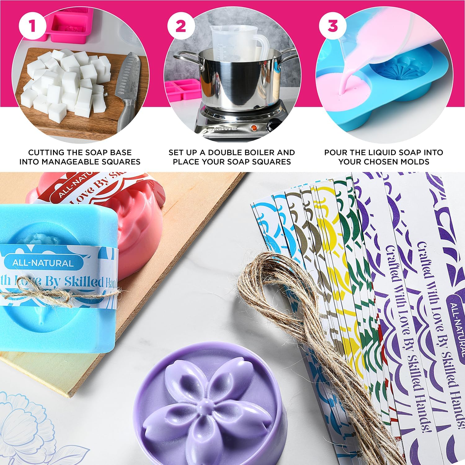 Soap Making Kit with Melt Pour - Soap Making Kit For Kids 评论和价格
